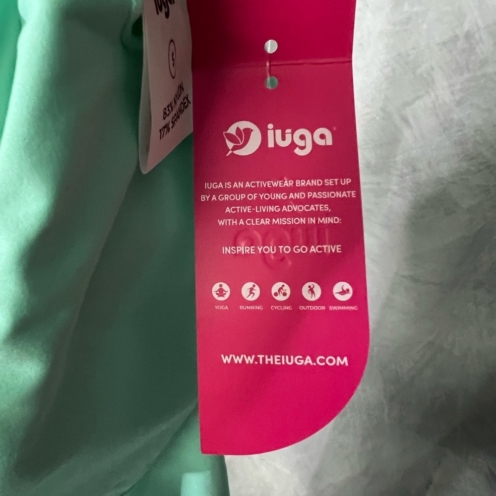 IUGA NWT Mint Tennis Dress With Built In Shorts with Pockets and Bra - Small - Picture 5 of 9